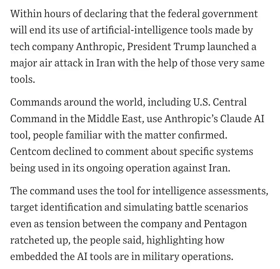 미국은 클로드 AI로 하메네이를 제거했다 <WSJ>_002