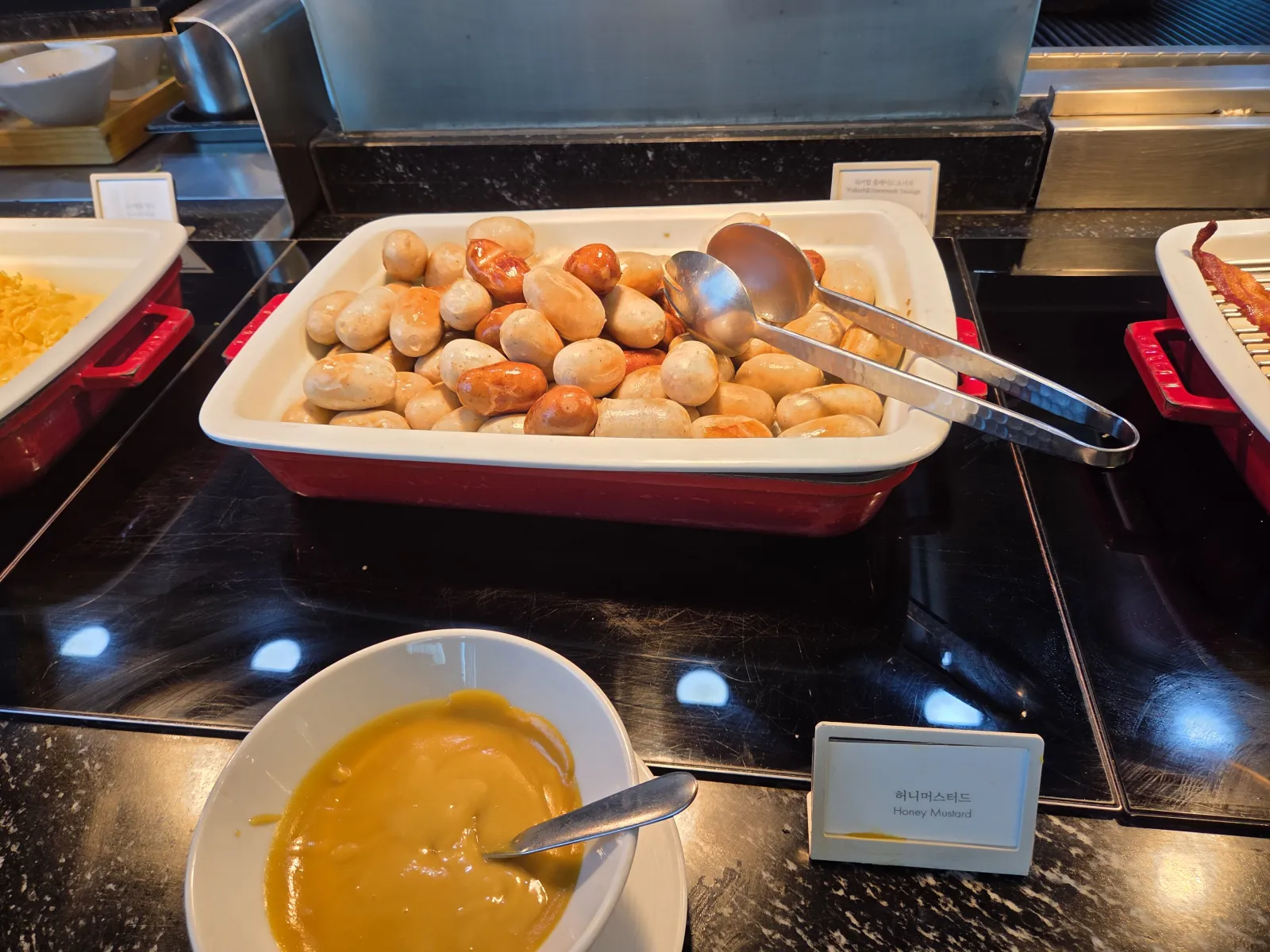 미니 소시지와 허니 머스타드